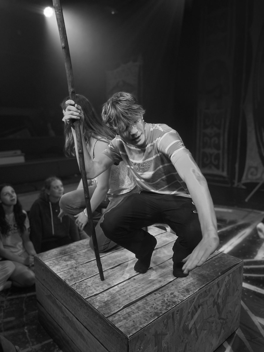CranleighDrama's tweet photo. #MoanaJr is all teched and ready for the dress run tomorrow @cranleighschool! Here are some shots of our wonderful junior cast hard at work in tech rehearsals this week. They are nearly ready to welcome some eager voyagers to Motonui on Monday!🌊⛵️☀️ https://t.co/T7pD99H1nw