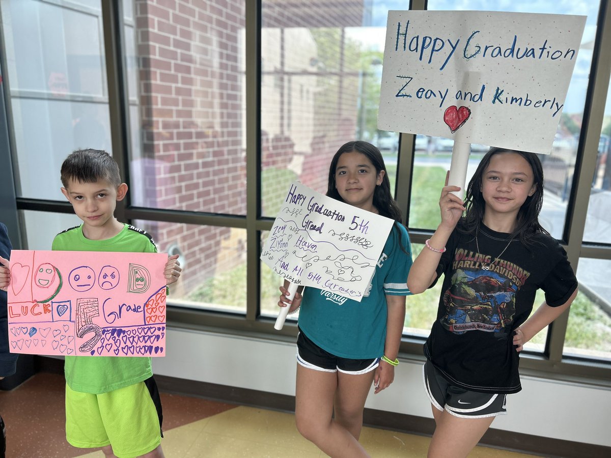 Kelly_Isenogle's tweet photo. They are passing the baton to #TrustyHuskies who are ready to lead, but we sure are going to miss our 5th graders! It’s clear they’ve been the role models we asked them to be. #cpsbest https://t.co/kF5Teb660u