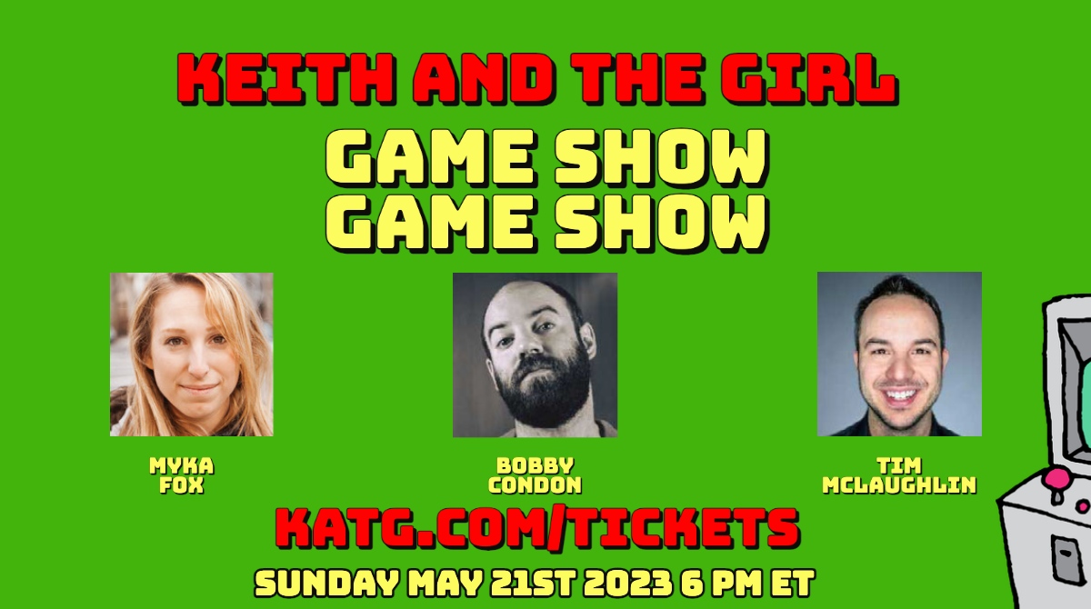 keithandthegirl's tweet photo. Game Show Game Show!
Sunday, May 21st at 6 pm ET
https://t.co/MvhUZMRsqr
Staring
Myka Fox @MykaFox
Bobby Condon @bobby_condon
Tim McLaughlin @MayorOfFartTown
#katg #keithandthegirl #silenttrailers #gameshow #movies #trailer #tv comedy #funny #humor https://t.co/seevXZwGFv