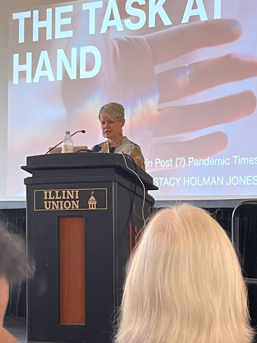 thegalwegian's tweet photo. The amazing Stacy Holman Jones providing a keynote address at #ICQI https://t.co/bu9J3KGZvx