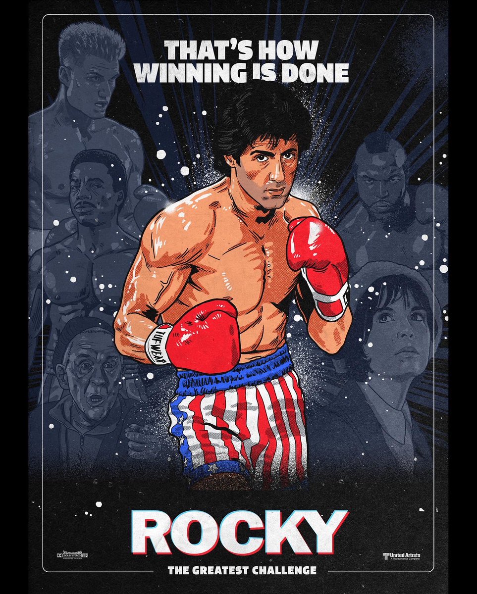 PickleVision's tweet photo. It's been a while since l've been able to squeeze a piece in just for fun, but finally got this 1 off the list.

Prints available soon

#rocky #rockybalboa #apollo #ivandrago #adrian #mick #clubberlang #poster #print #80s #movie #boxing #comic https://t.co/ug1su7eKE7