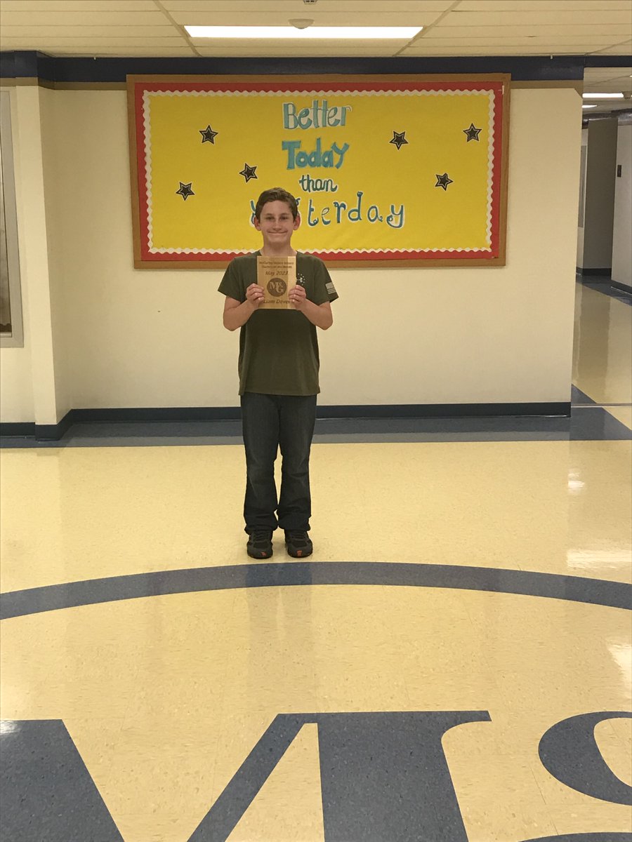 Congratulations to our May Student of the Month, Liam Dever!