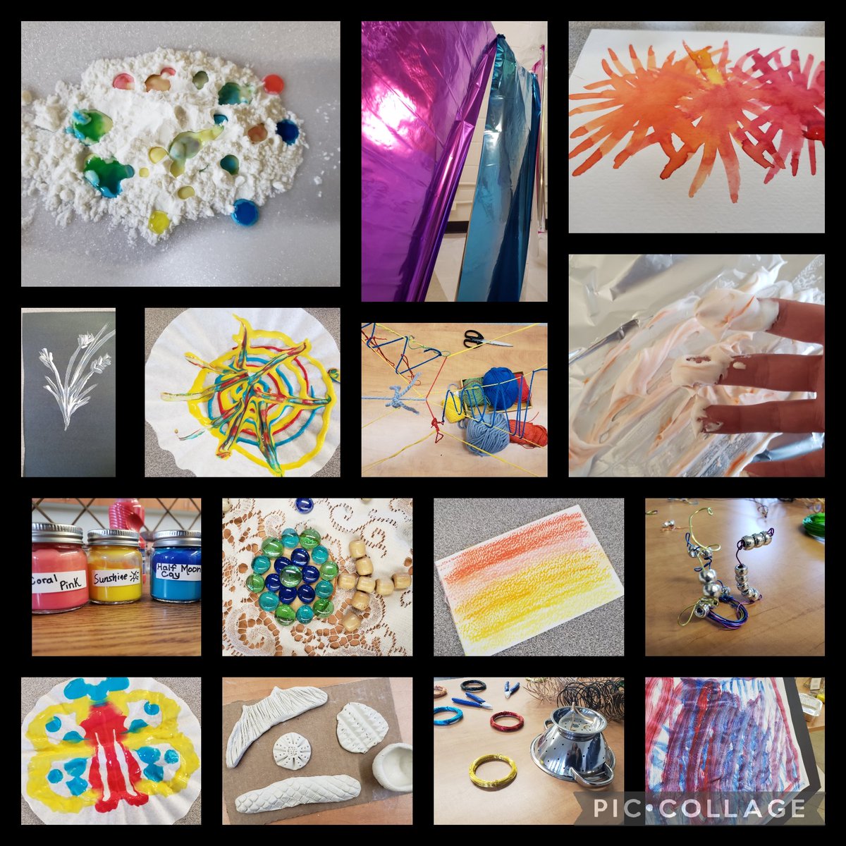 Mrs_Penlington's tweet photo. The Language of Art session was so much fun! We experienced art as a process through student-led inquiry while reflecting on materials, tools and developmental stages. #Art is one of the #HundredLanguages! @RECEMacKay #Kindergarten #inquiry #processbasedart #sensory #play https://t.co/6a6rRSgqnh