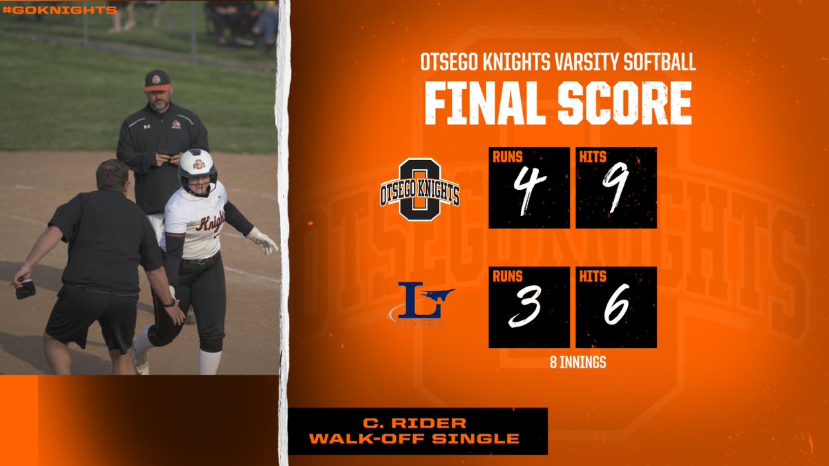 Knights win 4-3 vs Lake in 8 Innings!