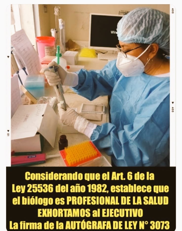 VUrdaniga's tweet photo. 🦠#AGRADECEMOS al Legislativo la aprobación de nuestro Proyecto de Ley y exhortamos al EJECUTIVO la firma de la #AutografadeLey N°3073/2022-CR, que nos hace justicia. @presidenciaperu @DinaBoluarteZ @pcmperu @AlbertoOtarolaP @MTPE_Peru
#LEY3073SIVA
#SOYBIÓLOGO https://t.co/KdvBhz7sZw