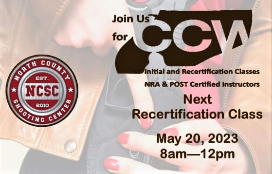 💥 2 SEATS LEFT! 💥
#CCW Recert class this Sat, May 20th @ 8am!  ☎️ 760.798.7300 to reserve a seat. 
#ConcealedCarry #Classes #Class #Training #Permit #SanDiego #SanMarcos #CCWTraining #2A #Firearms #Guns #GunRange #Shooting