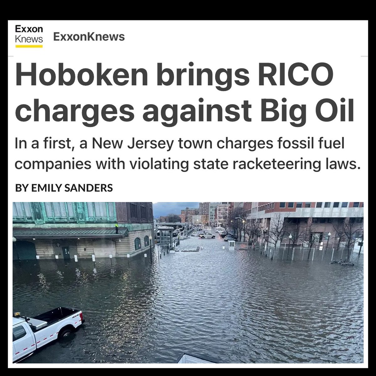 BREAKING: First climate 'racketeering' lawsuit under US state law is gaining serious ground in New Jersey. @Chevron and the oil industry are charged with decades of coordinated deception about global warming. 

Courts respond to public pressure. Let's keep pushing.