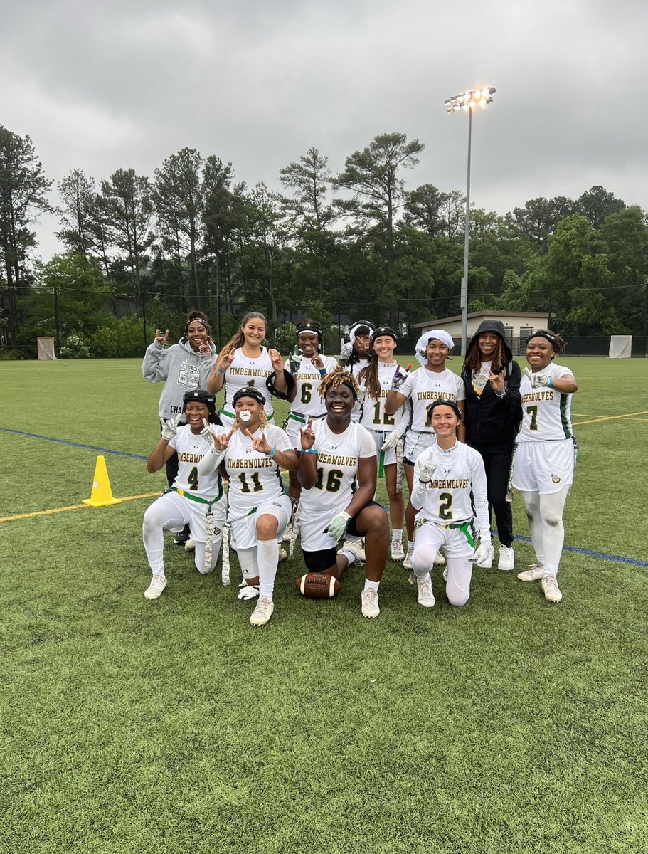 BasicJTT's tweet photo. Day 1 in the books! Last to come off the field with 2 big wins. 27-0 &amp; 47-7! Lets Keep it up Wolves 🐺💚💛 https://t.co/LJGSPymNfU
