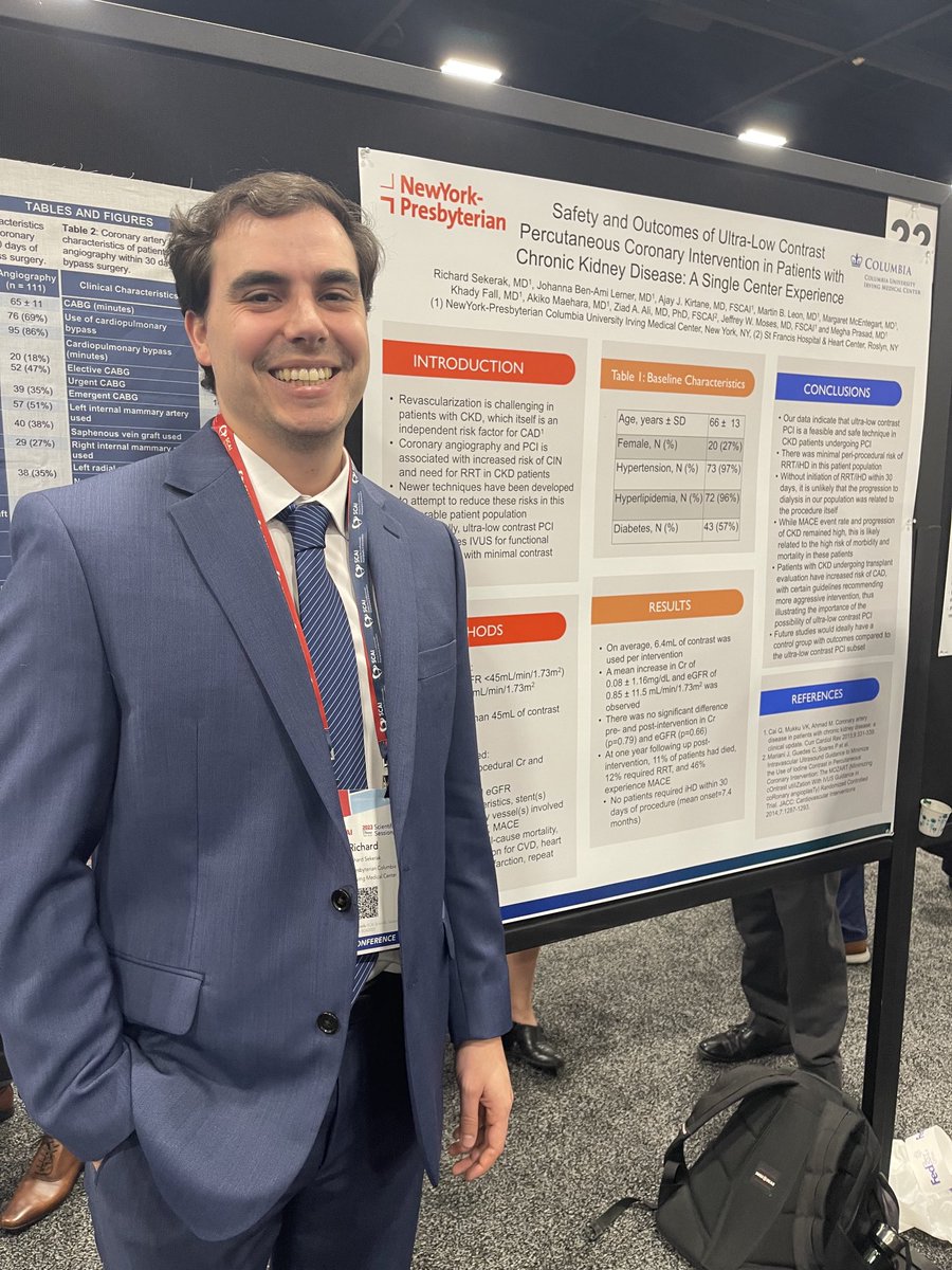 Megha Prasad MD MS (@drmeghaprasad) on Twitter photo So proud of Dr Sekerak @richsekerakmd presenting our low contrast pci outcomes in CKD patients <a href="/SCAI/">SCAI</a> <a href="/ColumbiaMed/">Columbia Medicine</a> <a href="/JWMoses/">Dr. Jeffrey W. Moses</a> <a href="/mbmcentegart/">Margaret McEntegart</a> <a href="/TCTMD/">TCTMD</a> #Scai2023 stay tuned for oral presentation tomorrow ! So proud of Dr Sekerak @richsekerakmd presenting our low contrast pci outcomes in CKD patients <a href="/SCAI/">SCAI</a> <a href="/ColumbiaMed/">Columbia Medicine</a> <a href="/JWMoses/">Dr. Jeffrey W. Moses</a> <a href="/mbmcentegart/">Margaret McEntegart</a> <a href="/TCTMD/">TCTMD</a> #Scai2023 stay tuned for oral presentation tomorrow !