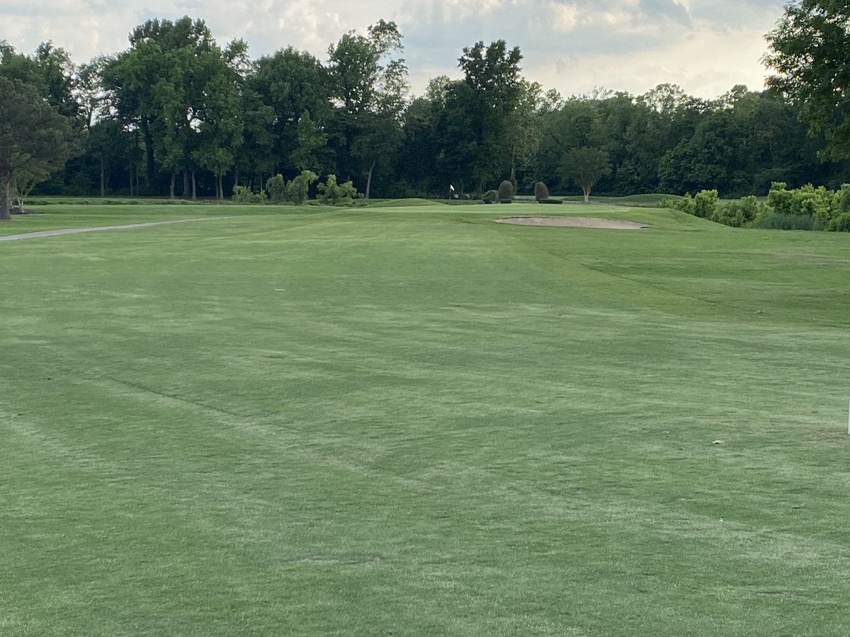 #1 fairway has come along way in the last month.