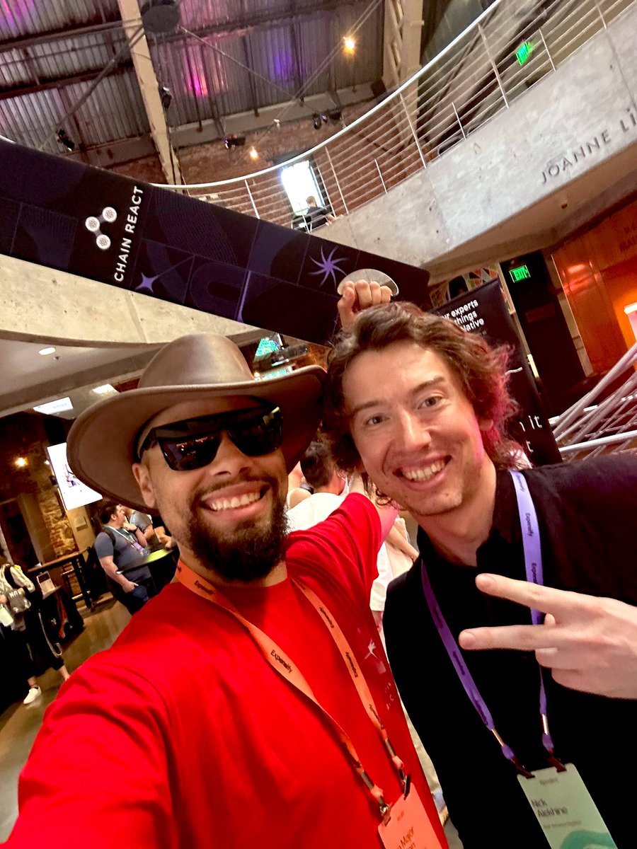 jonmajorc's tweet image. Awesome talk Nick! Keep it up 🔥#ChainReact2023