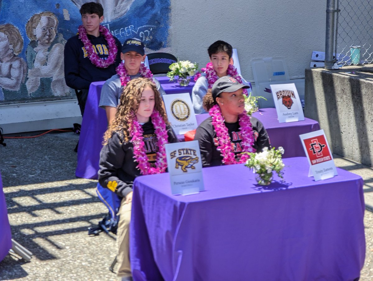 This afternoon, Piedmont and Millennium High Schools honored their student-athletes moving on to compete at the collegiate level next year.