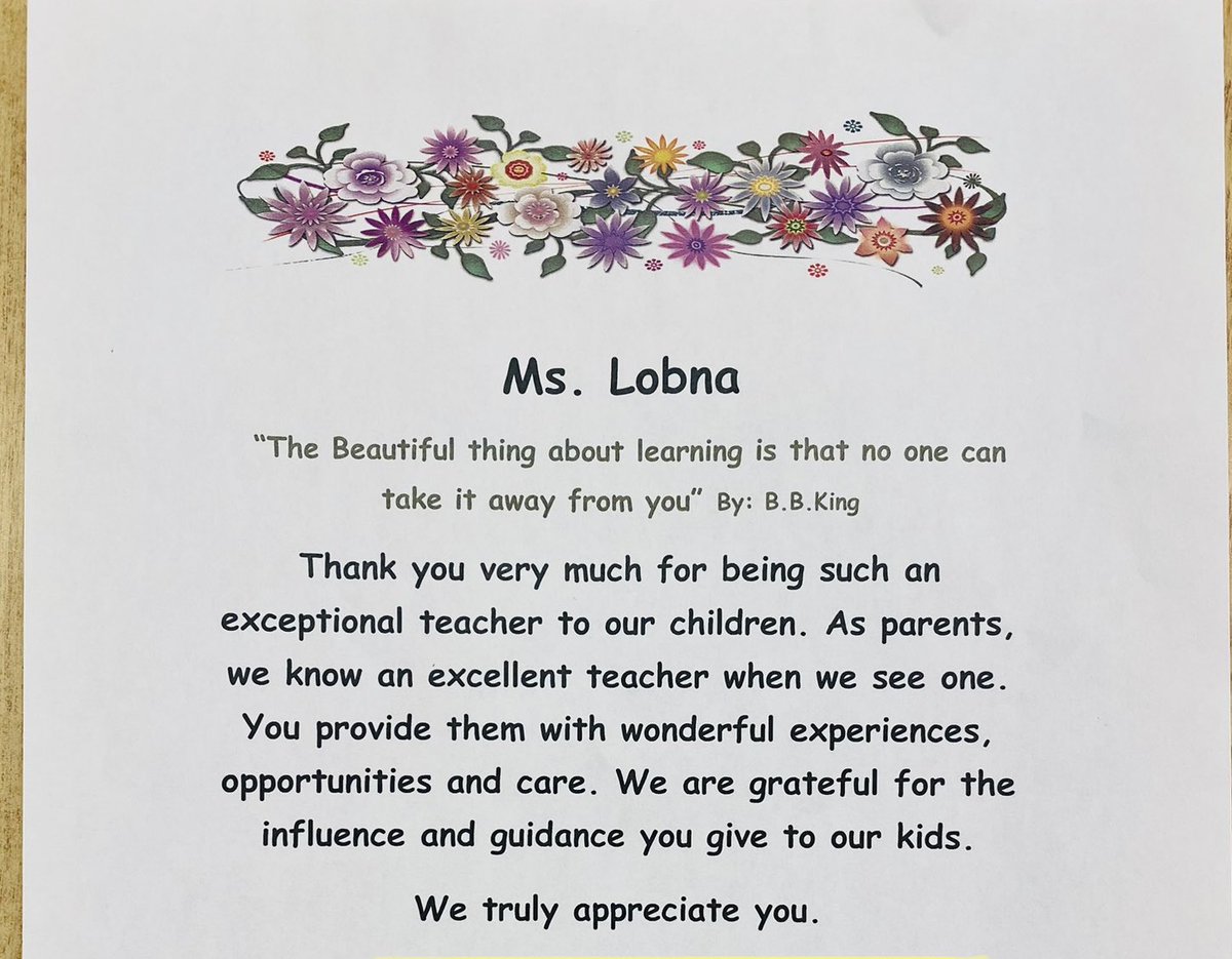 lobnafrench's tweet image. I can’t find the words to express my gratitude for #PLASP parents!! Thank you  C , M &amp;amp; children R, C , M for such a  heartwarming letter of appreciation &amp;amp; a meaningful gifts 💙💛💜💚💙❤️♥️ #plasp #Wellbeing @PLASP_CCS