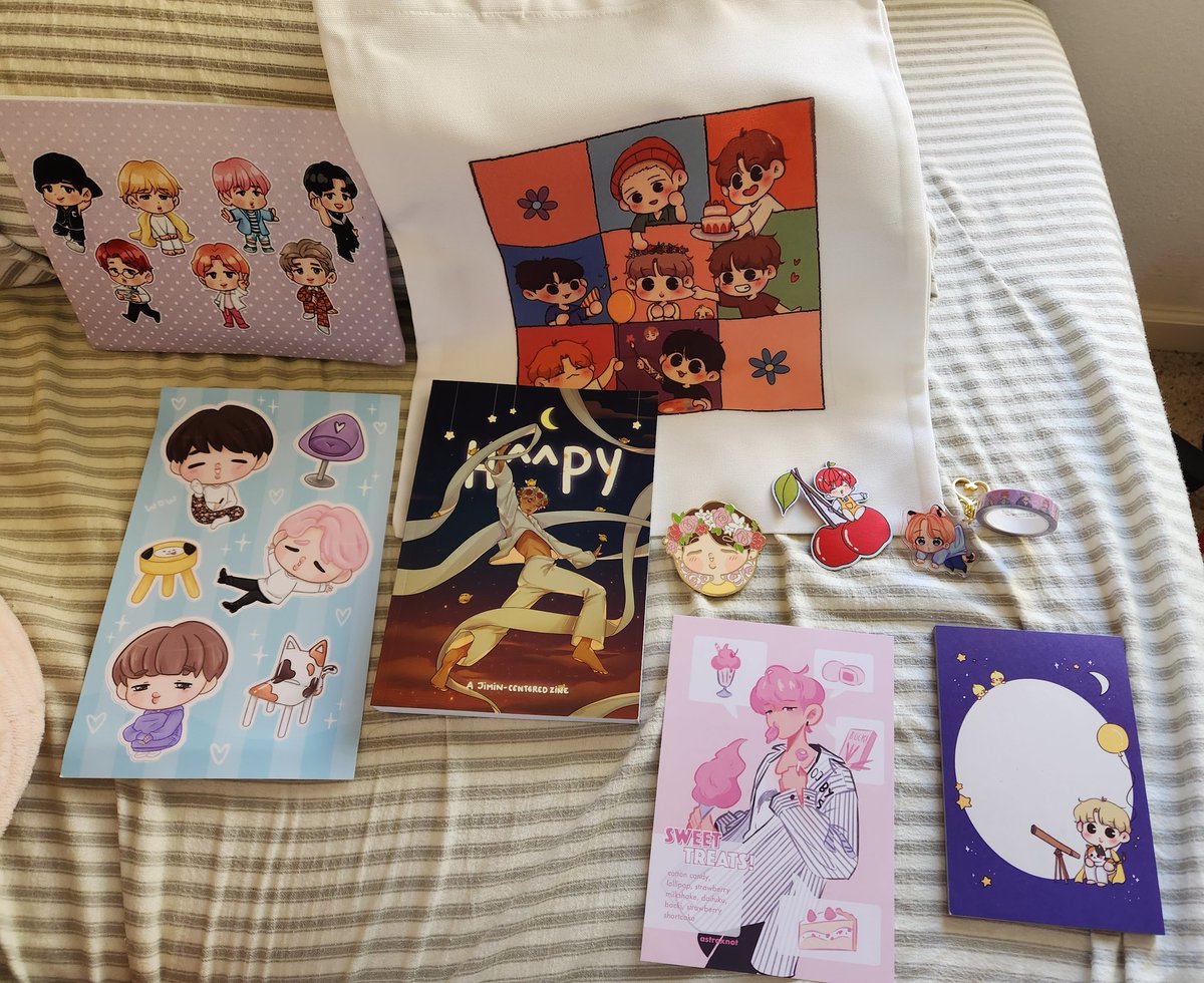 So h^^py I caught the left over sales for the <a href="/lovingpjmzine/">h^^py | CLOSED ✨</a>!!!!!! Everything is so beautiful and well put together! I can't wait to use the tote bag!