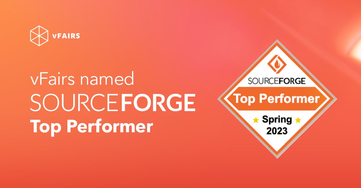 vfairs's tweet image. #vFairs, the #1 all-in-one #eventmanagementplatform, receives recognition as a Top Performer in its category on SourceForge. 

We&apos;re grateful to our valued customers and their unwavering support. 

#EventIndustry #EventTech