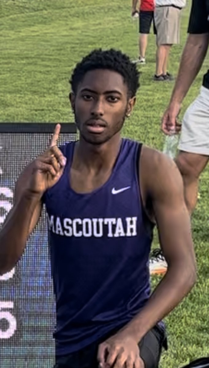 Antonio Mack takes the Double Crown and wins the 300IH with a time of 40.01. State Bound!