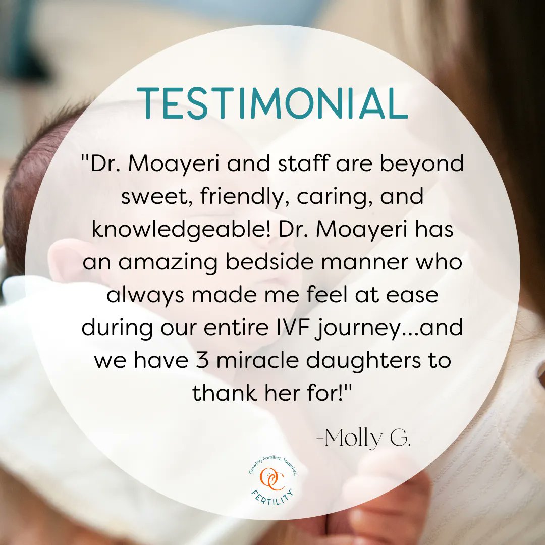 Thank you for sharing your experience with us and we are beyond grateful to have been a part of your #familybuilding journey. 

#OCFertility #fertilityjourney #IVFjourney #infertility #infertilityawareness #IVFsuccess #IVFbaby #IVFmiracle #IVFreview #IVFdoctor #1in8