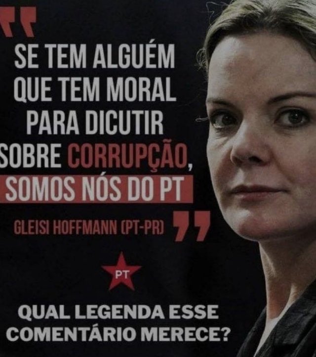 Essa é a piada!
Ela só pode estar querendo o lugar de comediante.