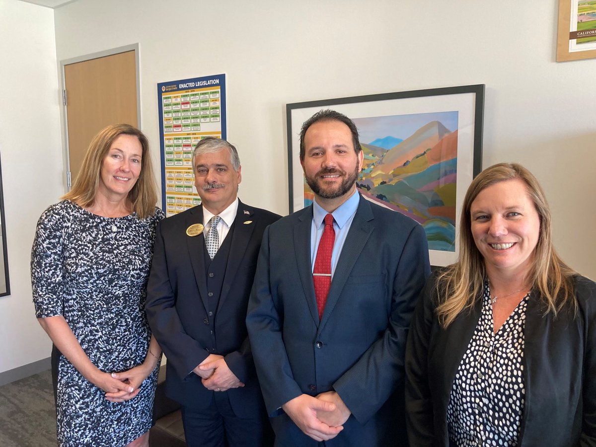 Chamber President/CEO Danielle Borja and Chair Ed Sahakian traveled to Sacramento this week to meet with our elected representatives.  Thanks to Assemblymember @ASM_Irwin, Senator @BenAllenCA and Senator @HenrySternCA's office for taking some time to discuss business issues.