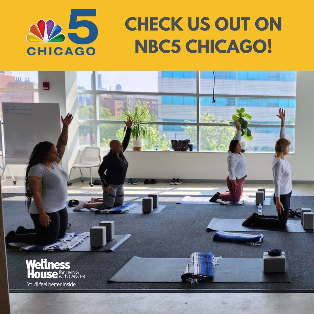WellnessHouse's tweet photo. Watch us on NBC5 Chicago! We're talking about cancer health equity, our programs at Mile Square Health Center, and the June 3rd Survivorship Event! Thank you to @LaurenPettyNBC for sharing our story. #cancerwellness #healthequity @UICancerCenter #tinyurl.com/WellnessHouseNews https://t.co/MsMnZpyHM6