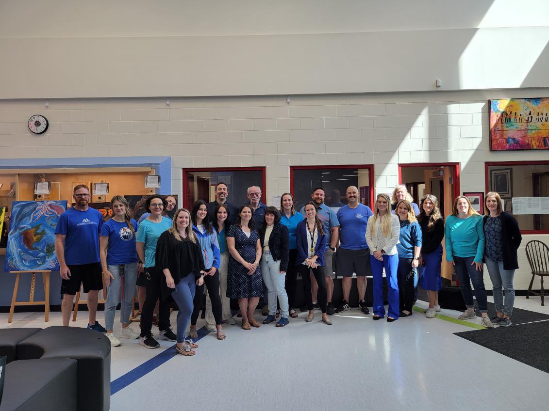 Blue for Catholic Education today at SAB! #catholiceducation #wearecardinals #bettertogether