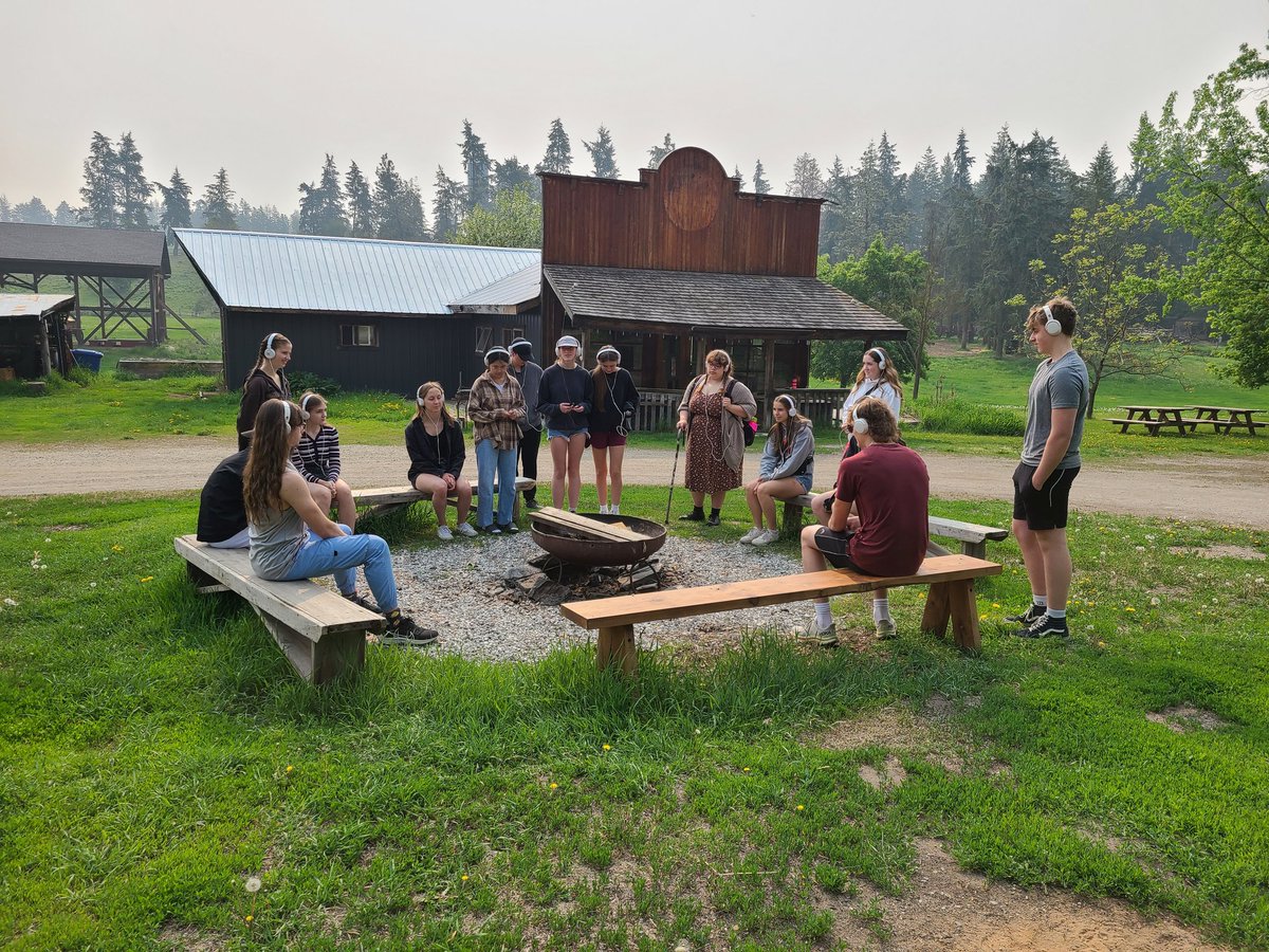 lkopy's tweet photo. Great day at the Caravan Farm Theatre today doing an audio walk through nature, listing to #secwepemc storyteller Kethen Thomas. #sd22learns #Reconciliation https://t.co/psi1uWr252