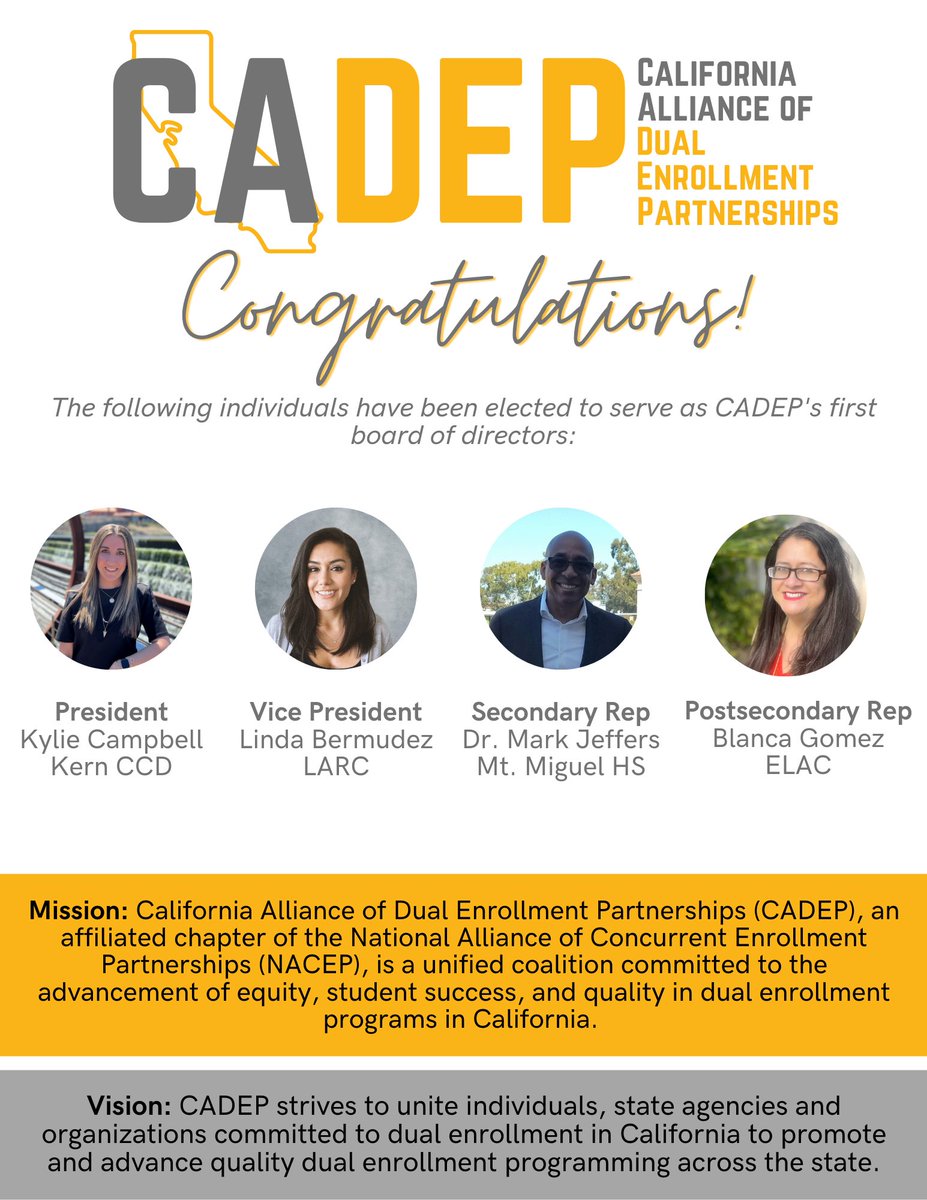 CA Alliance of Dual Enrollment Partnerships tweet media
