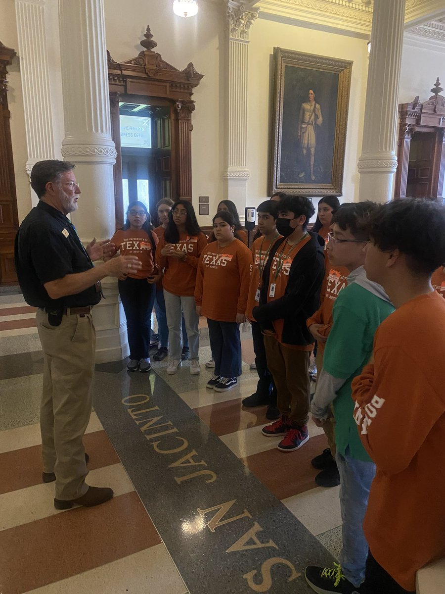 Ms_BalderasIISD's tweet photo. Students also got to visit the State Capitol to learn about Texas’ rich history!  The view of the rotunda blew them away! https://t.co/yl4O71MfnZ