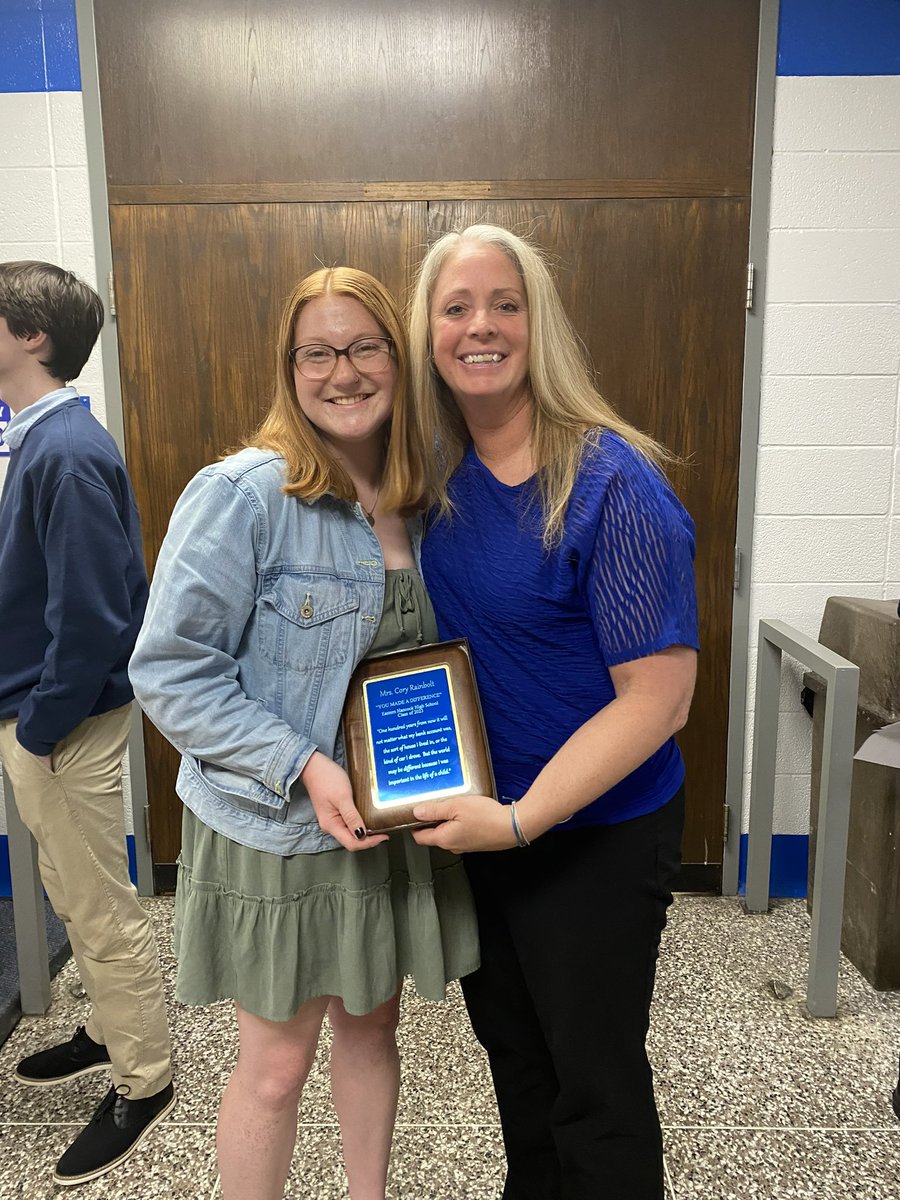 It was an honor to present one of the best people I know with the “You Made a Difference” Award! I don’t think I would have survived high school without you Cory! <a href="/CoryRainbolt/">Cory Rainbolt</a>