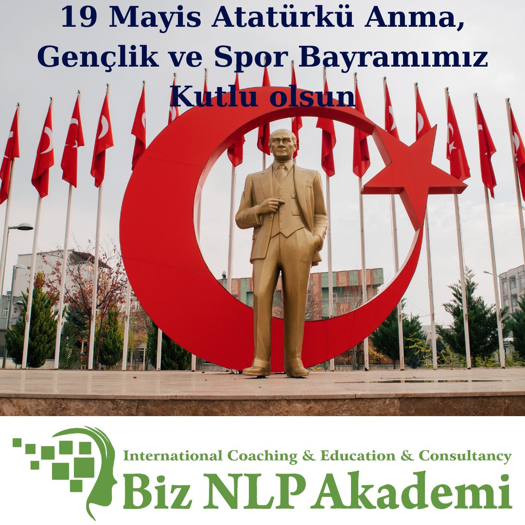 19 Mayıs Bayramımız Kutlu Olsun.🇹🇷
#19MAYIS #19mayısgenclikvesporbayramıkutluolsun #19MAYIS1919 #OnlineBusiness #onlineegitim #onlineseans #egitim #sertifikalıegitim #biznlpakademi 
#ailedizimi #NLP #yasamkoclugu #sanatterapi #psikoegitim