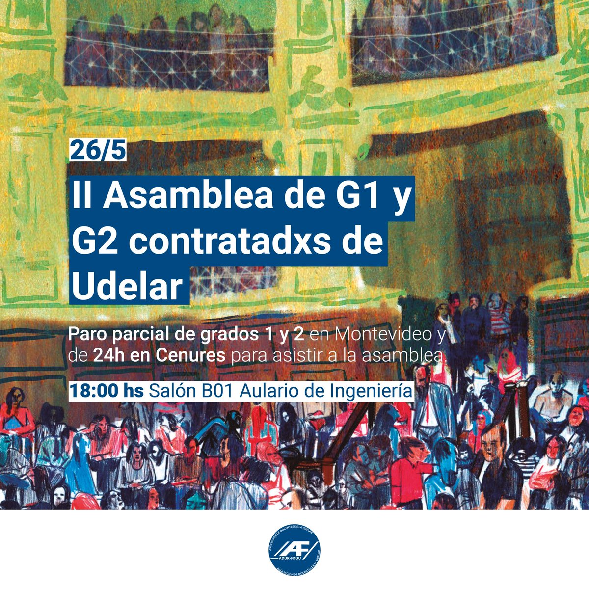 adur_udelar's tweet photo. 26 de mayo📣

Nos vemos 👇
@g1_g2_contratadxs.
#difunde #docentes #udelar https://t.co/3e99AU7Dbt