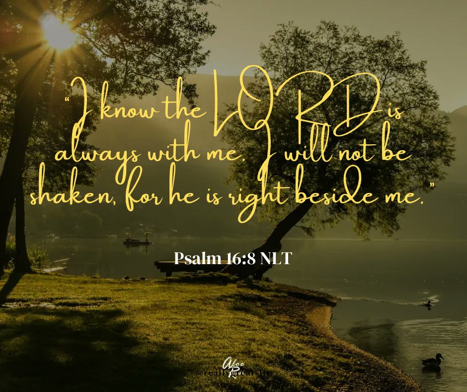 AloeRossi's tweet photo. “I know the LORD is always with me. I will not be shaken, for he is right beside me.”
Psalm 16:8
#verseoftheday
#InspirationalQuotes 
#inspirational
#aloerossiquotes https://t.co/xRH84soVur