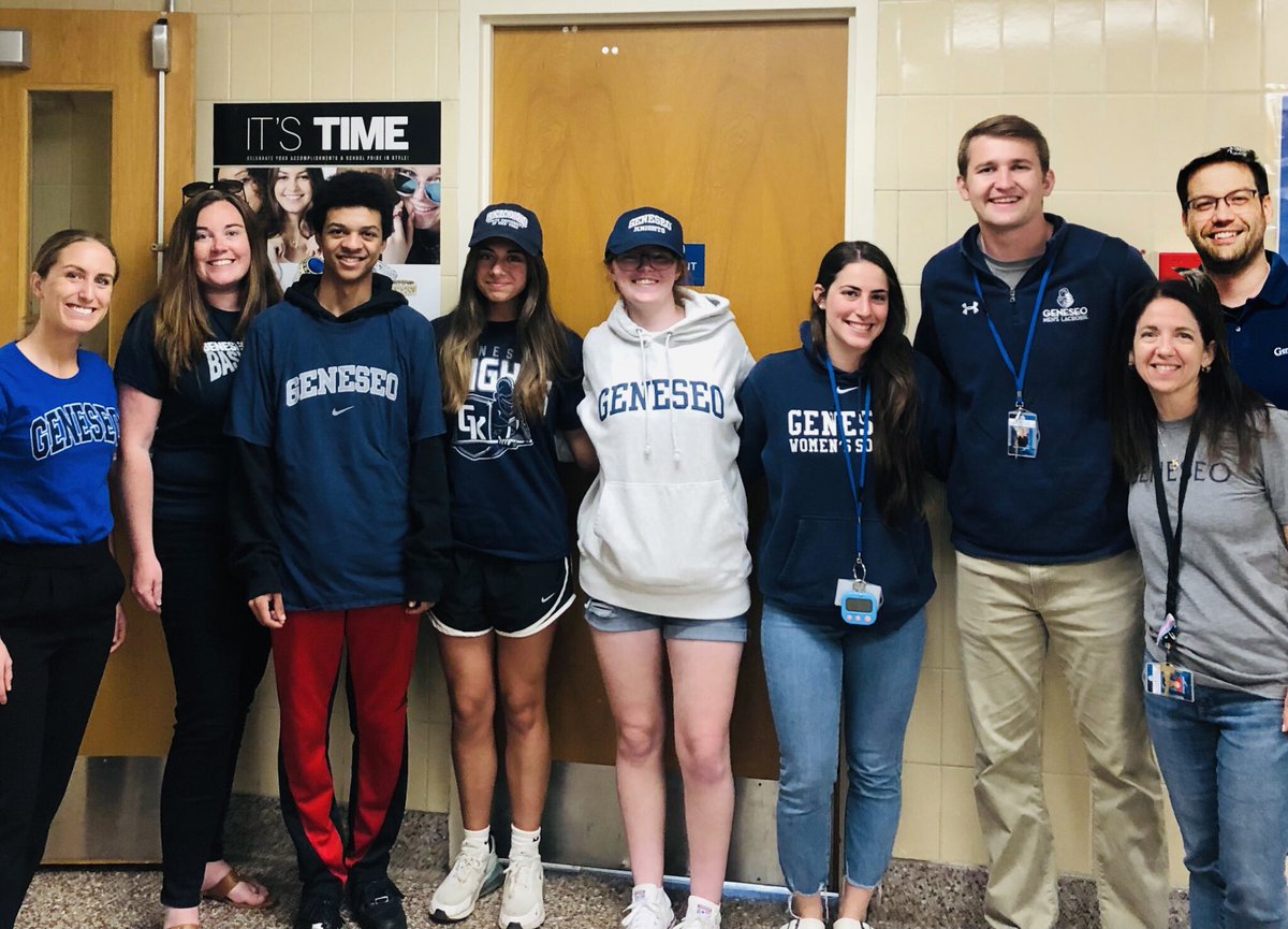 Congratulations to our 3 Glenn grads heading off to <a href="/SUNYGeneseo/">SUNY Geneseo</a> in the fall! And welcome to our newest Elwood Knight, Mr. Thompson. Best of luck, Knights! #traditions