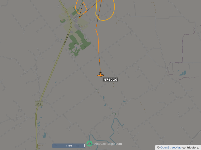 N710GG, a BRM Aero NG-5, is circling over Oregon Township at 1550 feet, speed 84 MPH, squawking 1200, 0.4 miles from Nabb Radio Range Station globe.adsbexchange.com/?icao=a97caa&z…