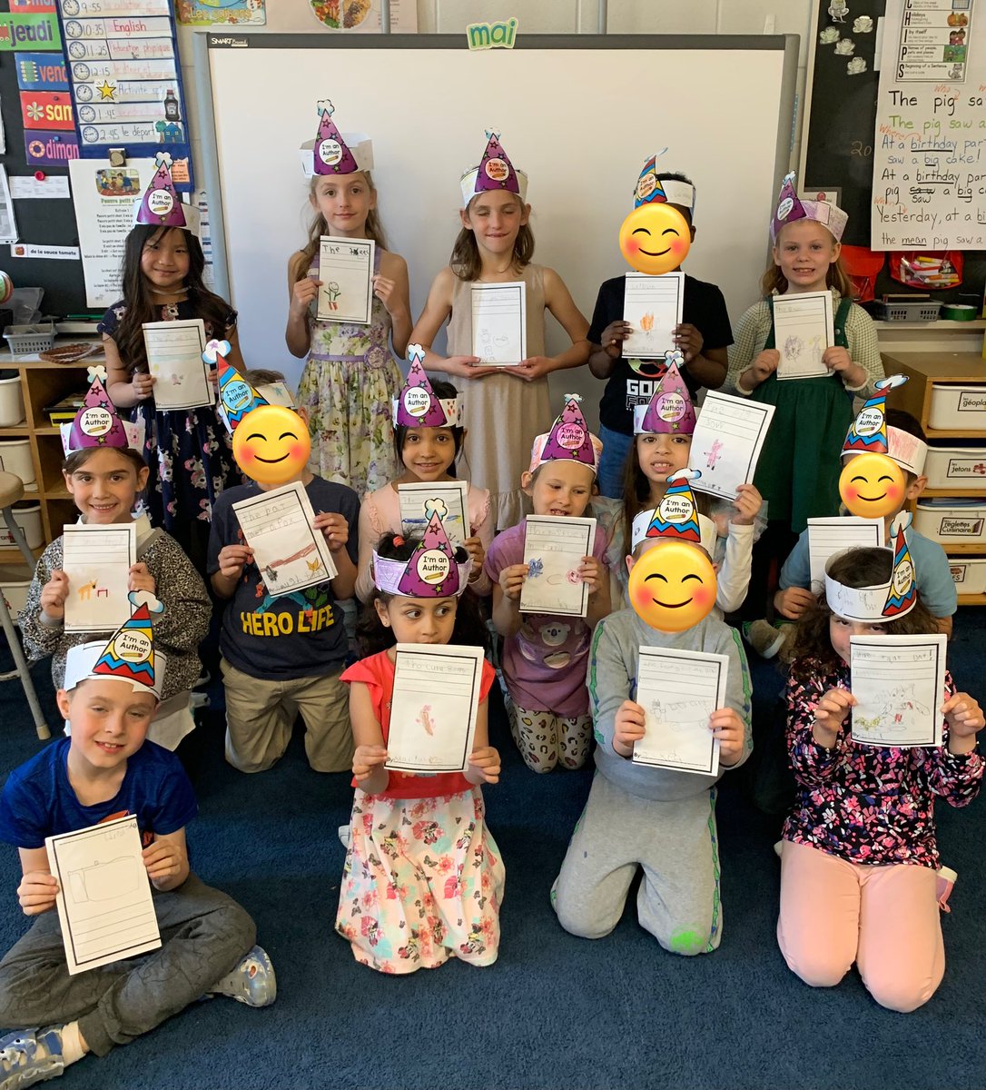 It was Author’s day in Grade 1. Students wrote a fiction story and drew supporting pictures. This afternoon we shared them! <a href="/louisearbourfi/">Louise Arbour FI</a>