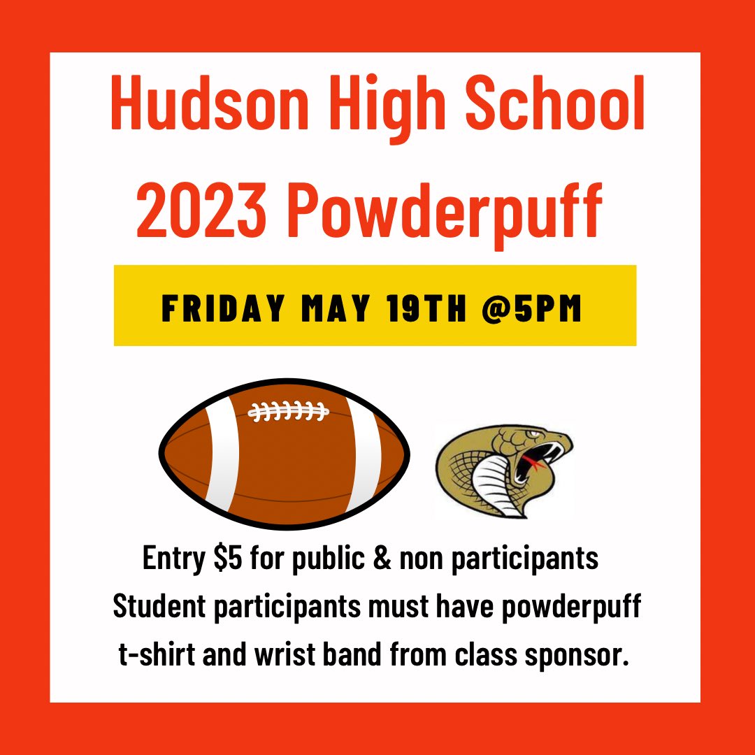 Tomorrow night 👀👀👀 <a href="/hhscobras/">Hudson High School</a> @caho1113