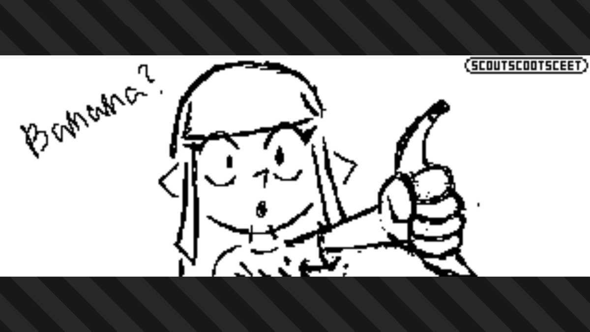 Today I offer you a banana. Do you accept?
[Splatoon OC sketch]

#Splatoon3 #NintendoSwitch #splatoon #splatoonfanart #splatoonart #splatoonoc #oc #ocart