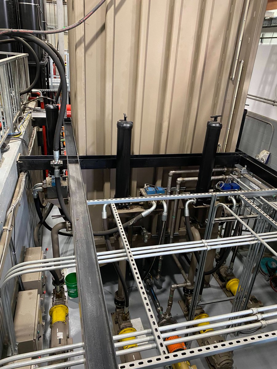 strongtie's tweet photo. Curious to learn about the source of power behind UC San Diego's Large High Capacity Outdoor Shake Table responsible for conducting the world's tallest mass timber shake test?  Take a look at the impressive hydraulic system that powers the table and makes these tests possible. https://t.co/KyD4jW4PGE