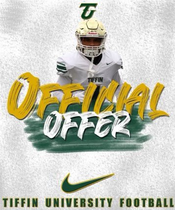 Extremely thankful to receive my first d2 offer from Tiffin University <a href="/CoachTylerJohns/">Tyler Johns</a>