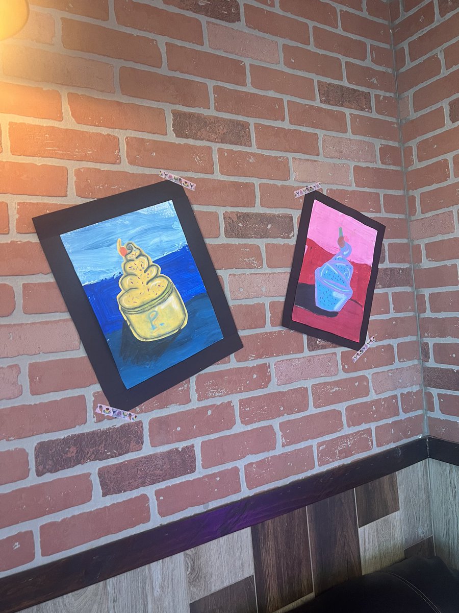 Some “sweet” art work created by our  <a href="/aubrey_mes/">Monaco Elementary</a> artists is showcased at our favorite local froyo shop, Pooky’s! It’s a fundraiser too! Head over to see some art that will make you drool and then satiate that craving with something Pooky-licious through 5/21! <a href="/aubreyisd/">Aubrey ISD</a>