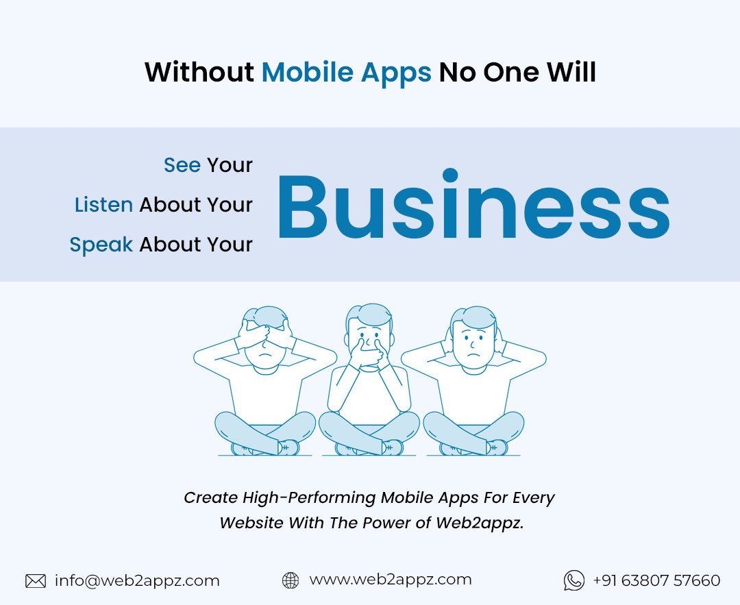 Web2Appz's tweet image. All over 86.29% of people worldwide 🌍 own smartphones. Developing an #app is a smart move for generating more revenue. Looking to launch 🚀 your own #mobileapp? Web2appz is the ideal choice for your #business 
Visit: web2appz.com

#NoCode #startup #Entrepreneur