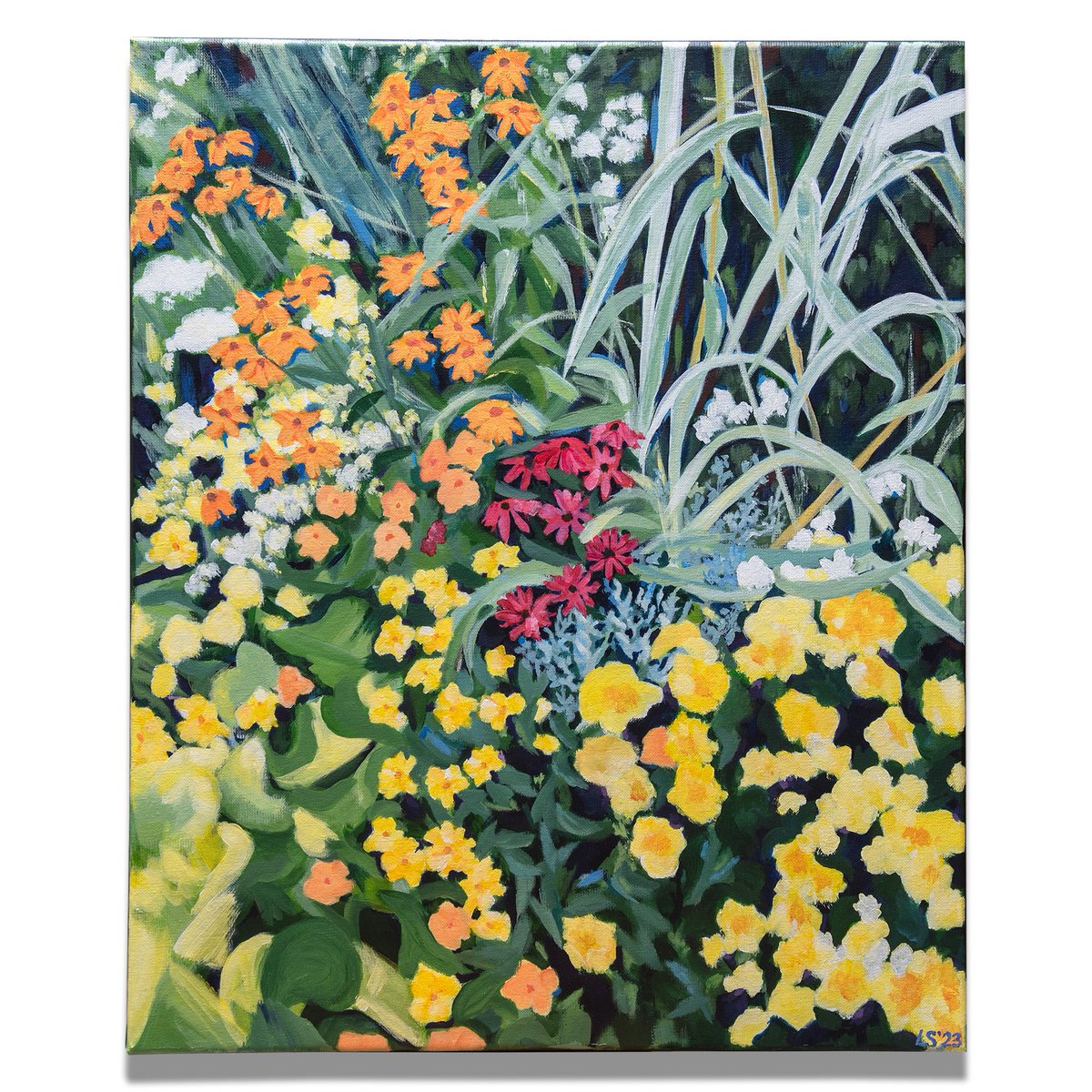 LauraKSmith7's tweet photo. French Garden, acrylic on canvas, 50 x 60 cm, 2023 https://t.co/Ha3cOiuR49
