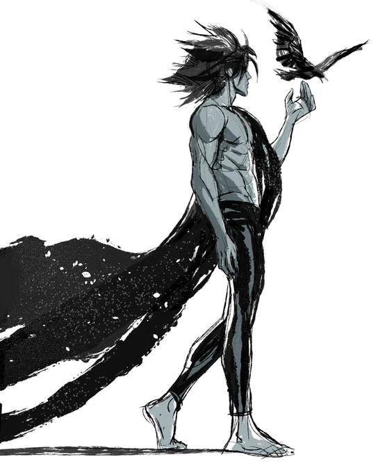 Turned a figure study into fanart. #Sandman
