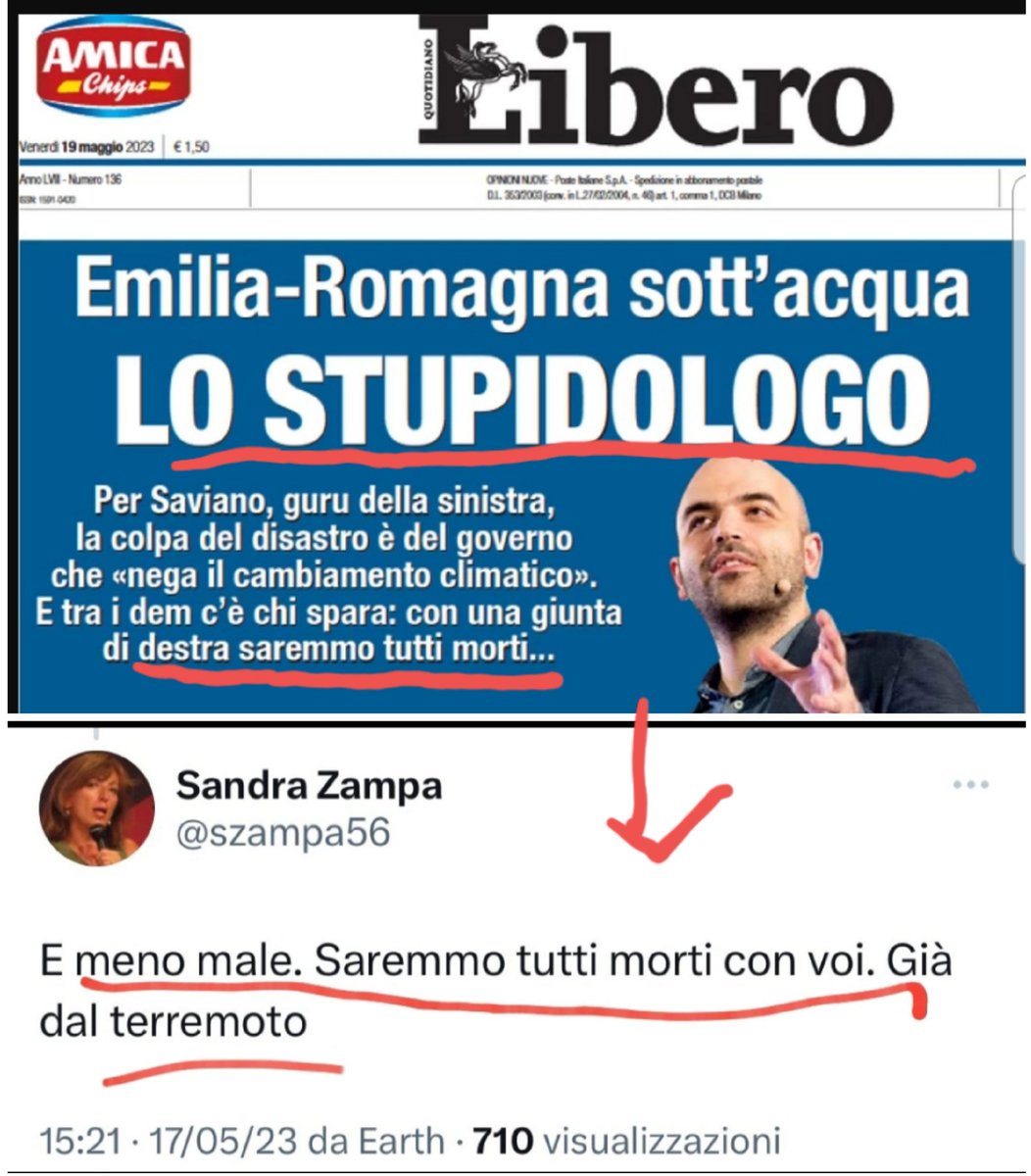 Buongiorno #bellezze:  'il Governo nega il cambiamento climatico' e 'con gli altri saremmo tutti morti'.👇 #sapevatelo #lostupidologo @Libero_official 😏