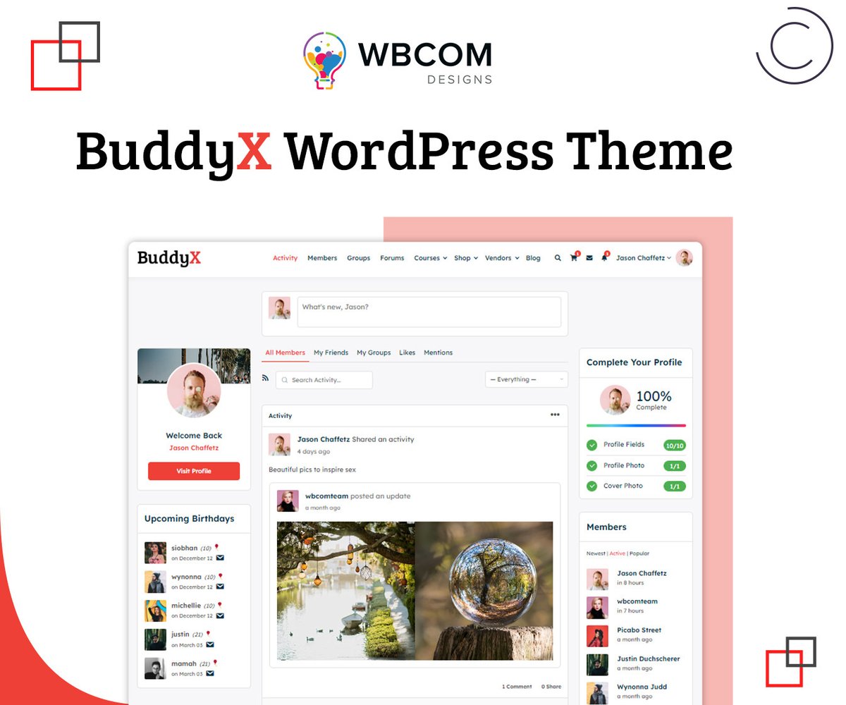 techwizw's tweet photo. BuddyX Pro
WordPress Social Network and Community Theme Powered by BuddyPress or BuddyBoss Platform
Download Now: https://t.co/2PUurOBPnd
#buddyx #socialnetwork #buddyboss #communitytheme #wordpresstheme #themes #plugins #wordpressplugins #buddyxpro https://t.co/A1BznUCkPZ