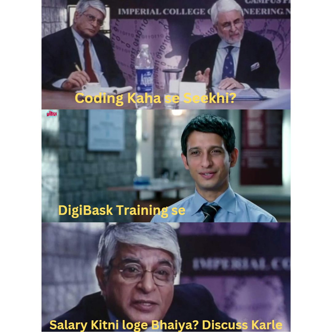 dgbasktraining's tweet image. Aapne Coding Kaha se Seekhi?💻💻
Jaldi Btao Comment Section Me👇👇
#webdevelopmentcourse #webdevelopmenttraining #pythoncourses #phpCourse #kanpur #student