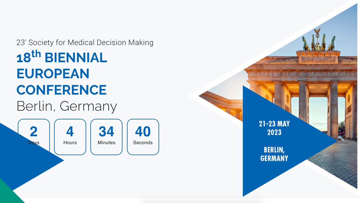 Only 2 more days until #ESMDM23 ! Have you seen the exciting meeting programme on smdmmeeting.org/meeting-progra…, full of short courses, keynotes, panels and posters? See you in Berlin!