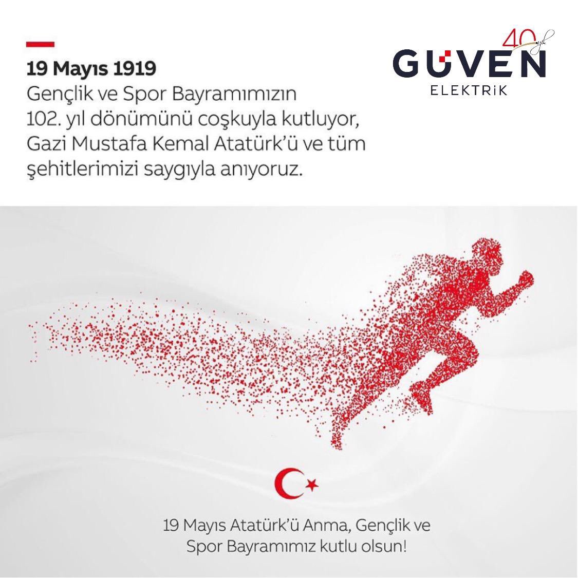 19 Mayıs Atatürk'ü Anma, Gençlik ve Spor Bayramı kutlu olsun. #19MAYIS1919 #atatürk #anıtkabir #genclikbayramı