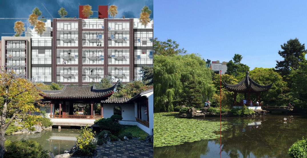 NIMBYs artistic rendering of #105Keefer (vs reality on the right)