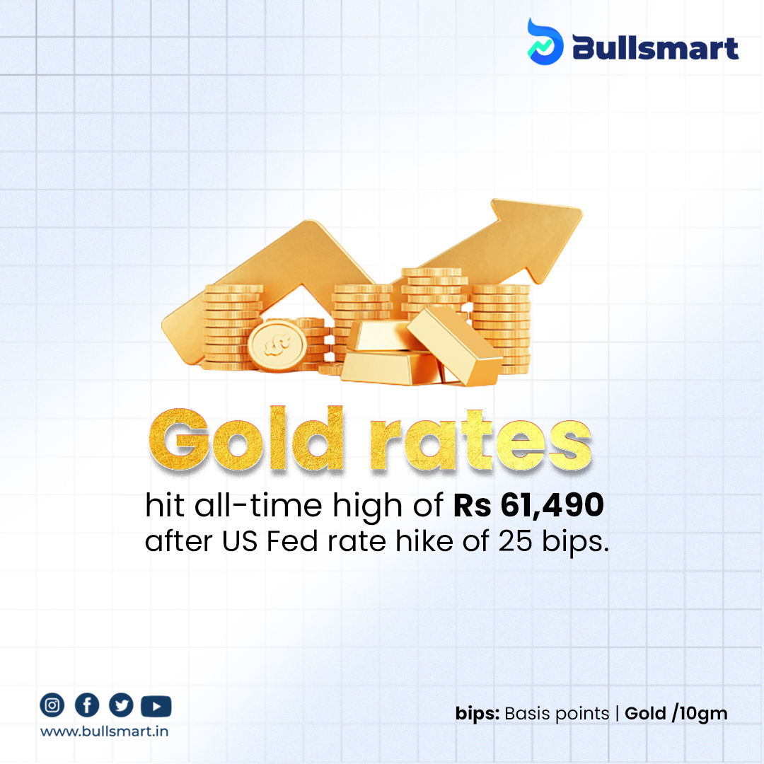 Gold prices have touched an all-time high in India after US Federal Reserve increases interest rates.

#india #bullsmart #stocks #stockmarket #investment #investnow #goldrates #goldprice #digitalgold #indianstockmarket #usgoldrate #fridayfacts #trending
